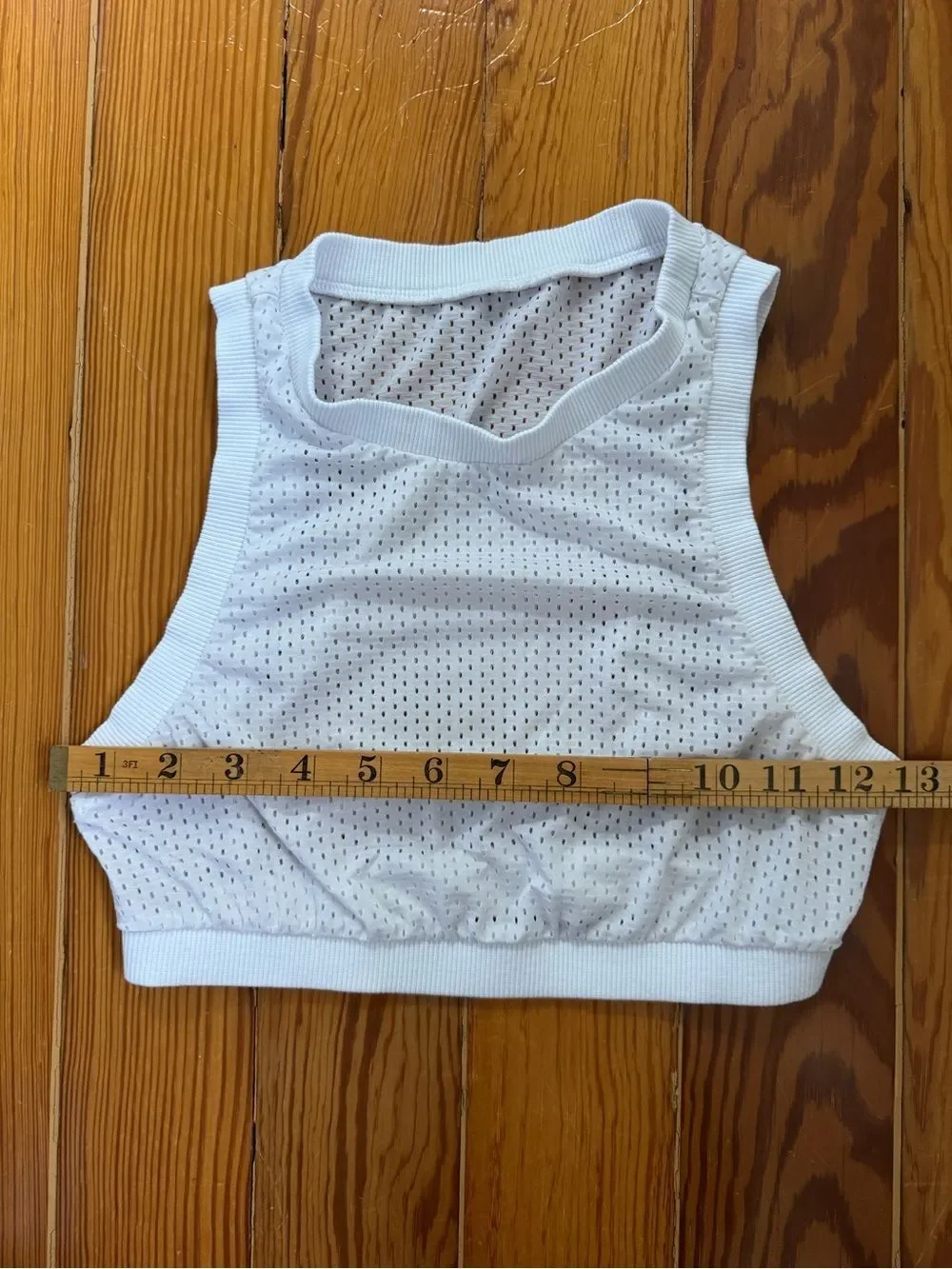 ALO White Mesh Bralette